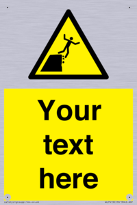 Custom Warning unstable cliff edge